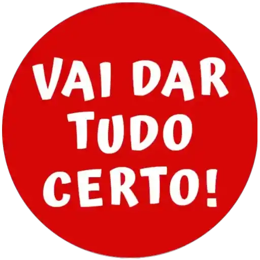 Figurinha: Vai dar tudo certo!