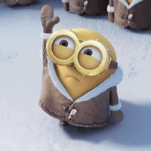 Sticker: Minion in winter