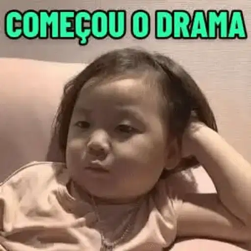 Figurinha: Começou o Drama