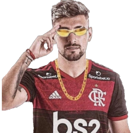 Figurinha: Gabigol com óculos e cordão