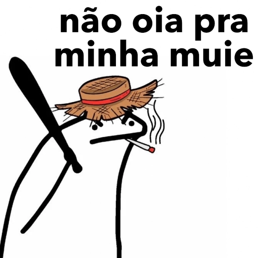 Figurinha: Não olhe para minha mulher