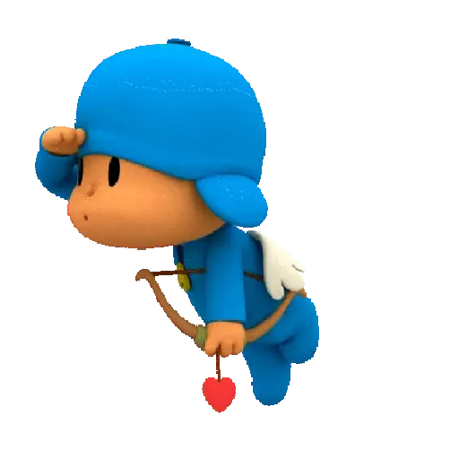 Figurinha: Pocoyo Cupido Procurando Amor