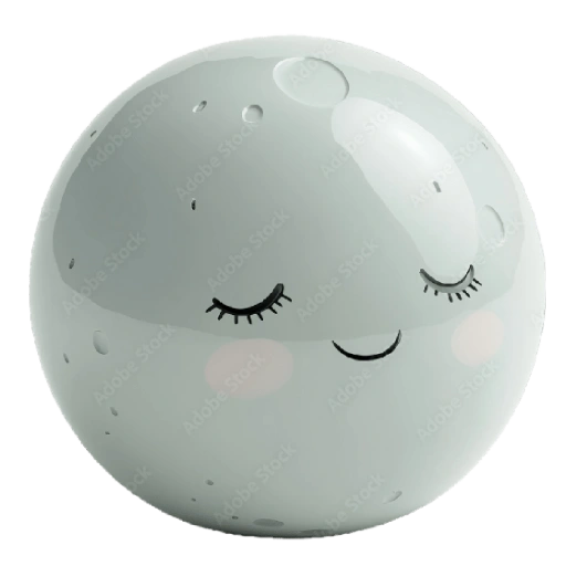 Figurinha: Lua Feliz