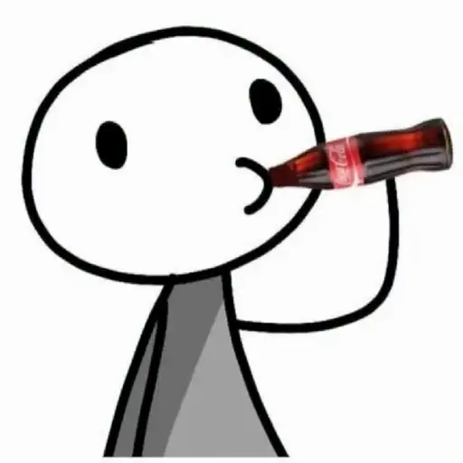 Figurinha: Bebendo Coca-Cola