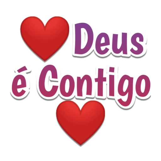 Figurinha: Deus é Contigo
