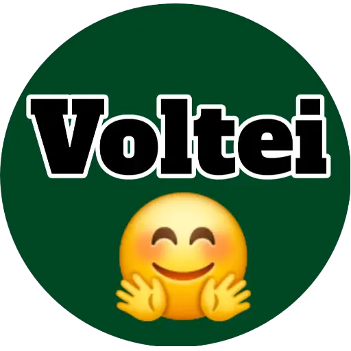 Figurinha: Voltei emoji feliz