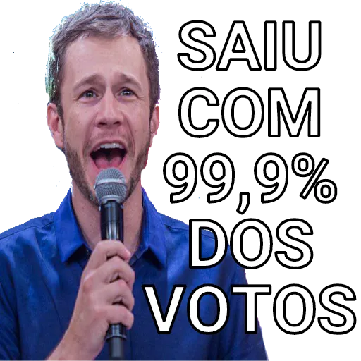 Figurinha: Saiu com 99,9% dos votos