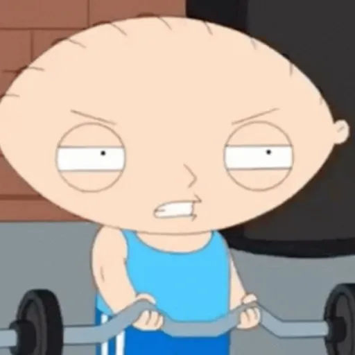 Figurinha: Stewie maromba