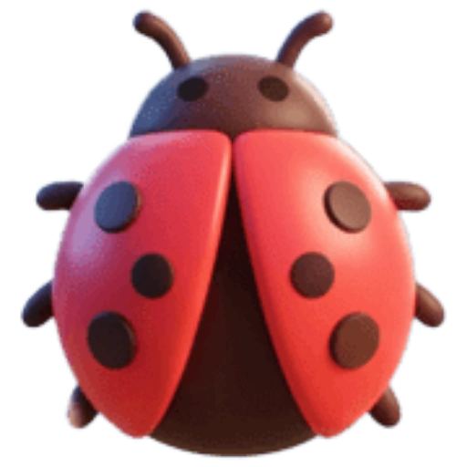 Figurinha: Joaninha 3D