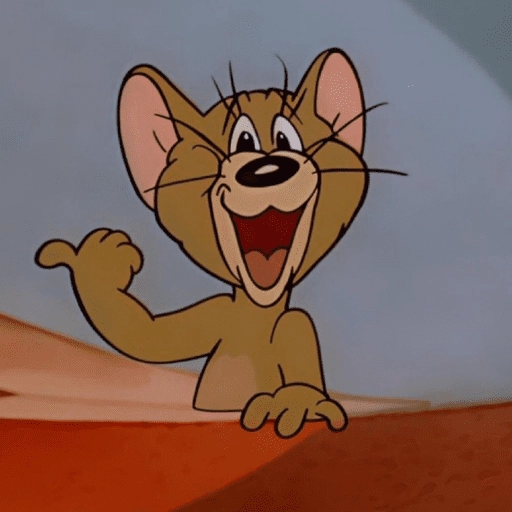 Figurinha: Jerry comemorando