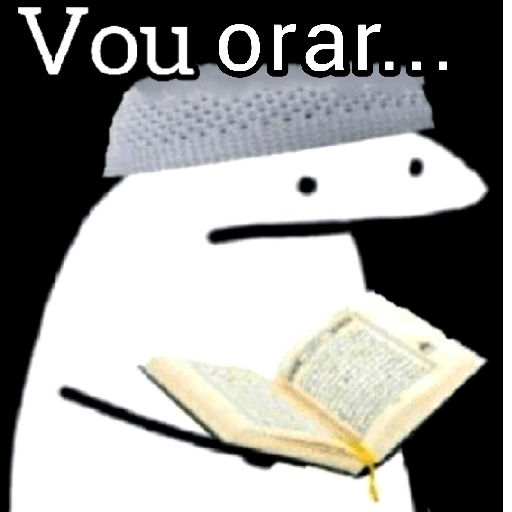 Figurinha: Florkzão vai orar