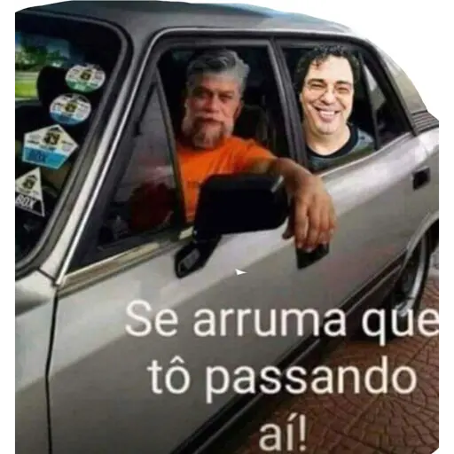 Figurinha: Arrume-se que tô passando aí!