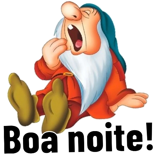Figurinha: Dunga com a frase Boa noite!