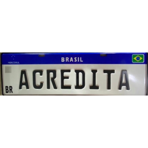 Figurinha: Placa "Acredita"