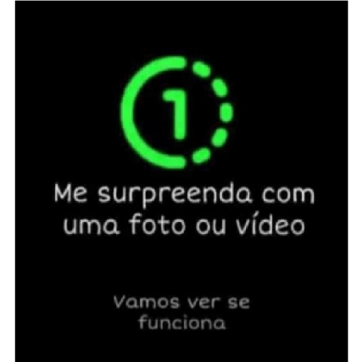 Figurinha: Me surpreenda com uma foto ou vídeo