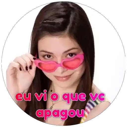 Figurinha: Miranda Cosgrove eu vi o que vc apagou
