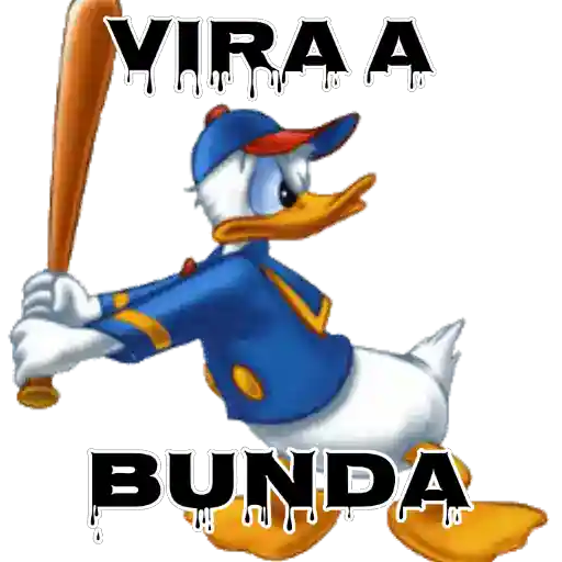 Figurinha: Pato Donald jogador de beisebol