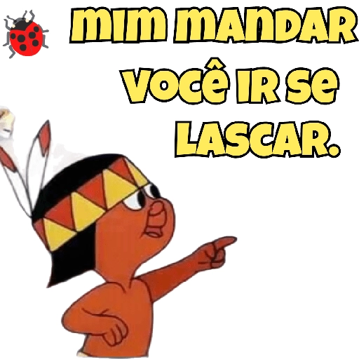 Figurinha: Mandar você ir se lascar
