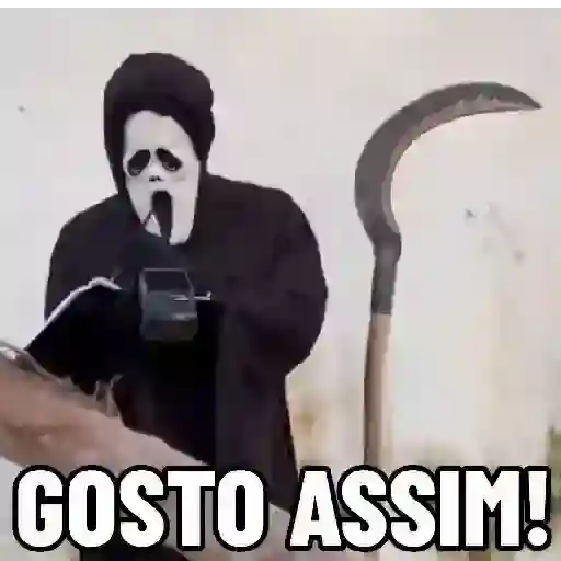 Figurinha: Ghostface com Foice