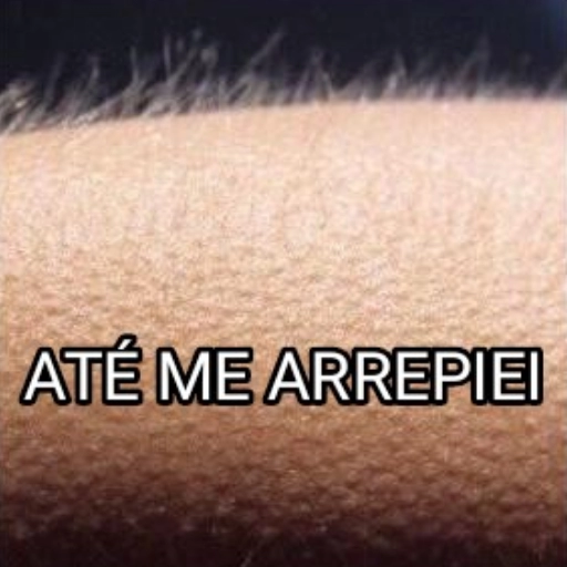 Figurinha: Até me arrepiei
