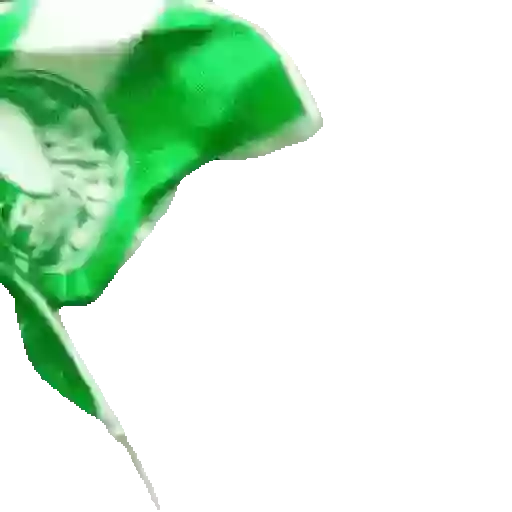 Figurinha: Bandeira Verde e Branca Ondulando
