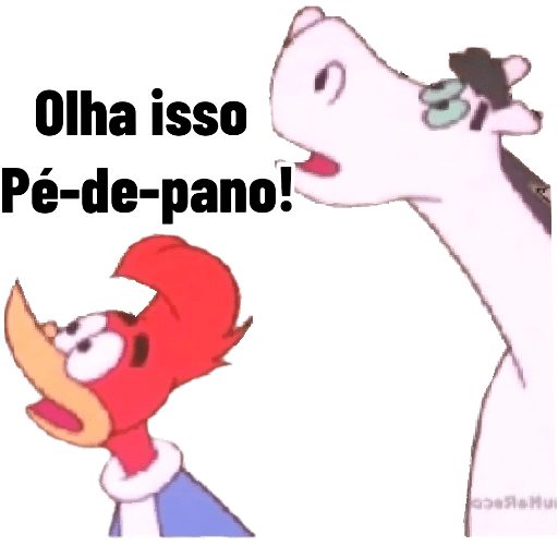 Figurinha: Olha isso, Pé-de-pano!