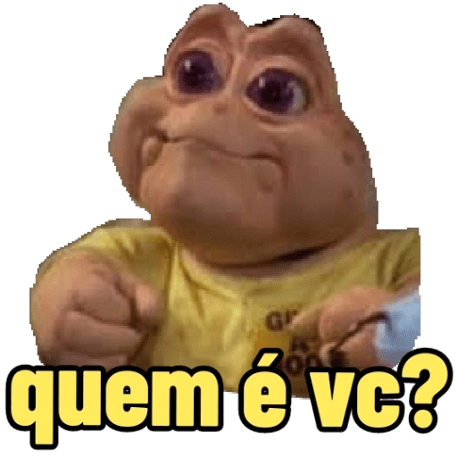 Figurinha: Bebê Dino "Quem é você?"