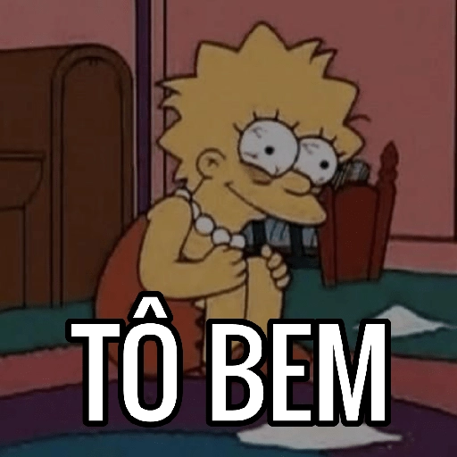 Figurinha: Lisa Simpson Tô Bem