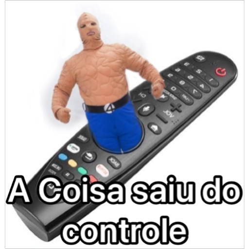 Figurinha: A Coisa saiu do controle