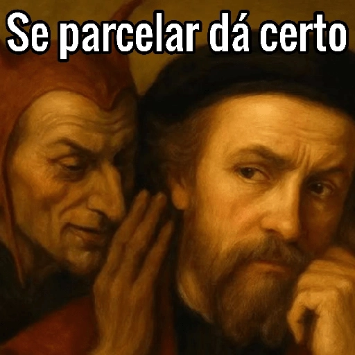 Figurinha: Se parcelar dá certo