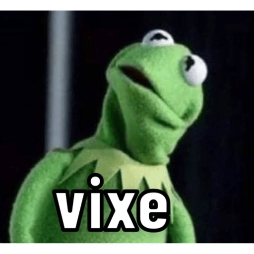 Figurinha: Sapo Kermit Vixe