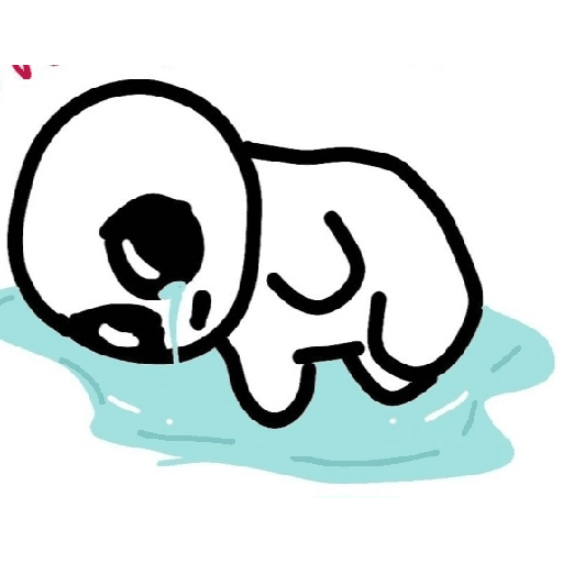 Figurinha: Chorando no banho