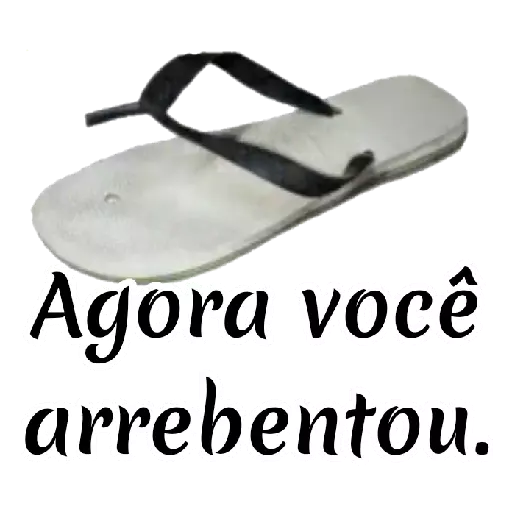 Figurinha: Chinelo Voou