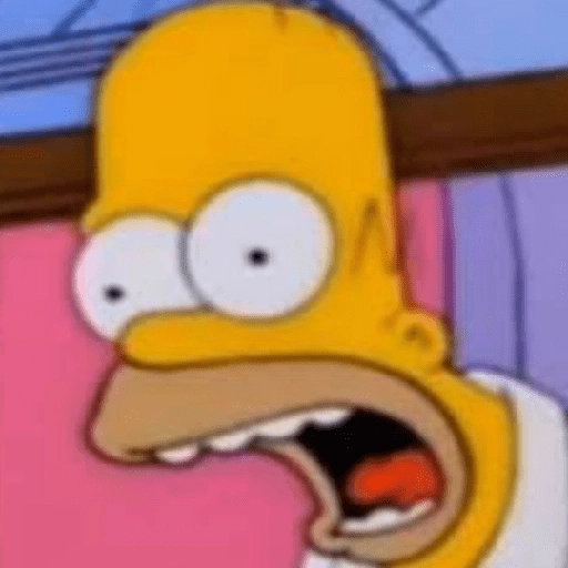 Figurinha: Homer Simpson chocado