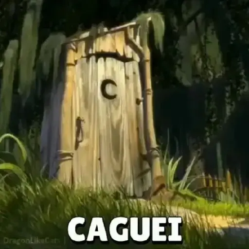 Figurinha: Banheiro de Shrek Caguei
