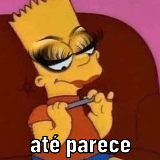 Figurinha: Bart Simpson faz unha