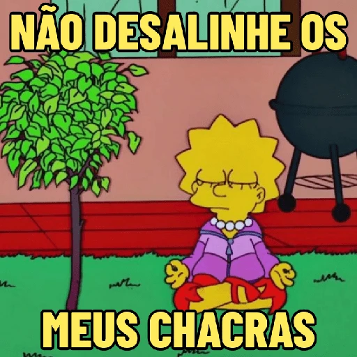 Figurinha: Não Desalinhe Meus Chakras