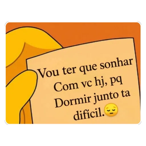 Figurinha: Vou ter que sonhar com vc hj