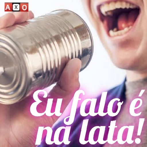 Figurinha: Eu falo é na lata!