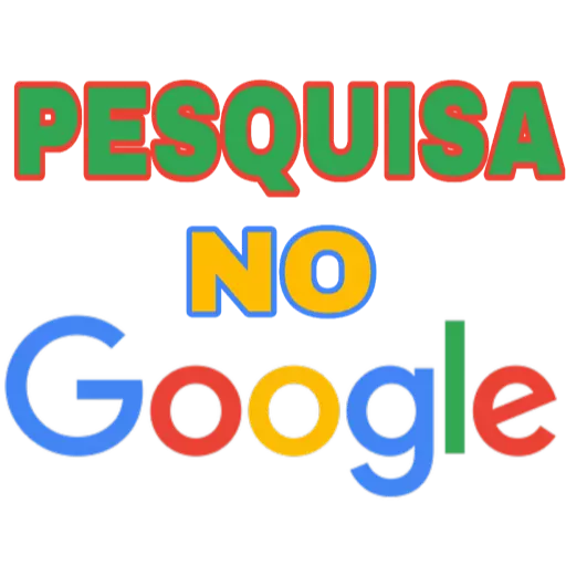 Figurinha: Pesquisa no Google