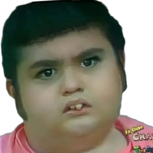 Figurinha: Menino confuso