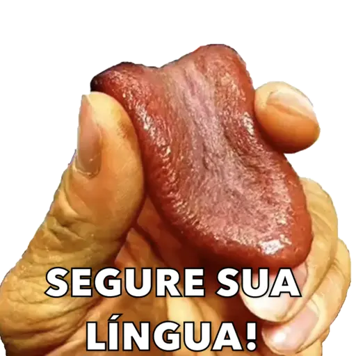 Figurinha: Segure sua Língua