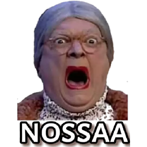 Figurinha: Dona Hermínia "Nossaaa"