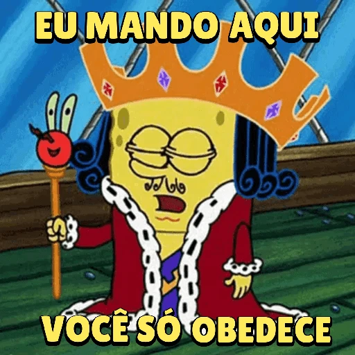 Figurinha: Bob Esponja Rei