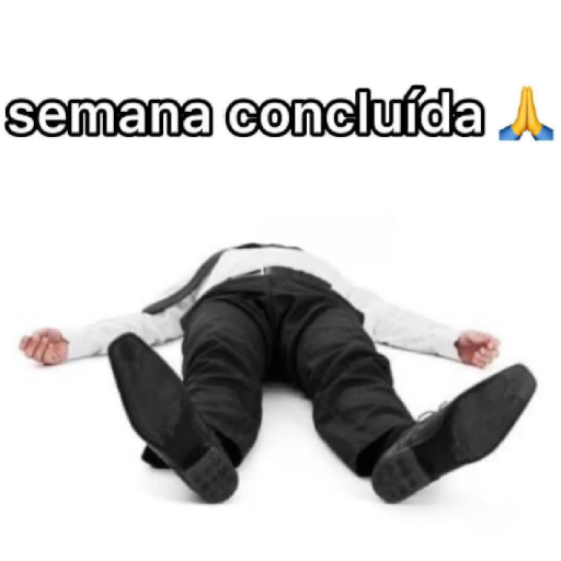 Figurinha: Semana concluída