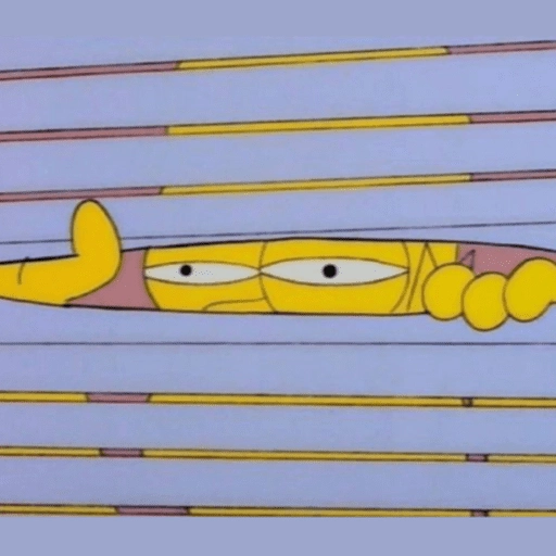 Figurinha: Homer espião