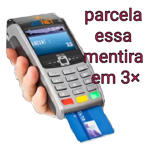 Figurinha: Parcela essa mentira em 3x