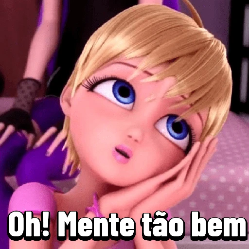 Figurinha: Chloé Bourgeois surpresa