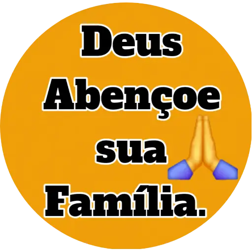 Figurinha: Deus Abençoe Sua Família