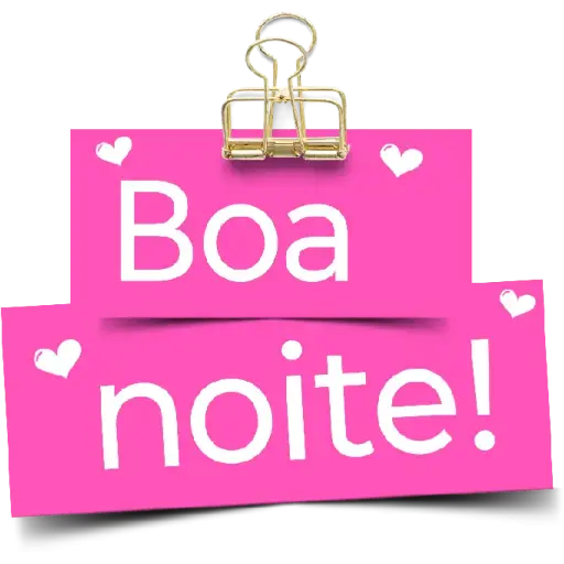 Figurinha: Boa noite!